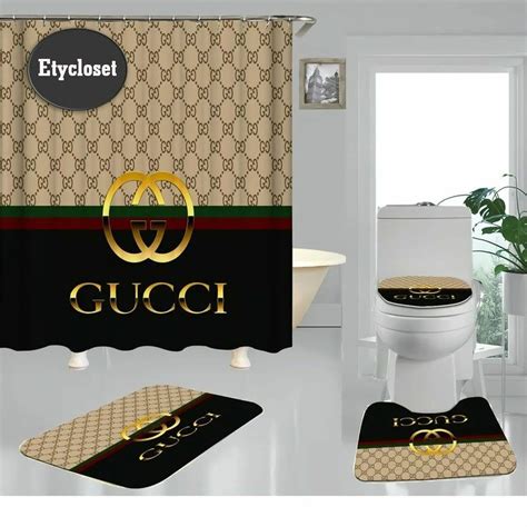 gucci shower curtain set|gucci inspired home decor.